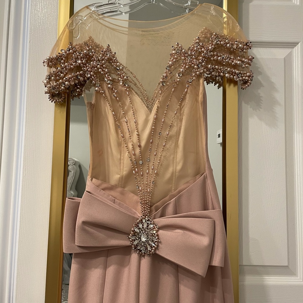 Tarik Ediz Pink Open Back Dress - Picture 6 of 13